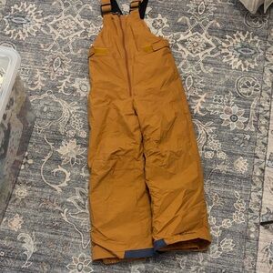 Columbia Kids Brown Overalls ski snow pants